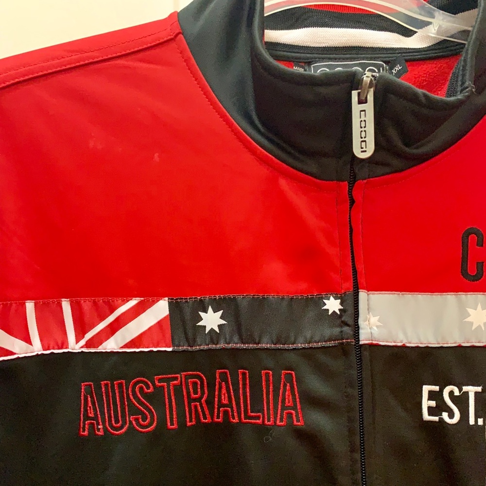 Track Jacket Black & Red 2XL